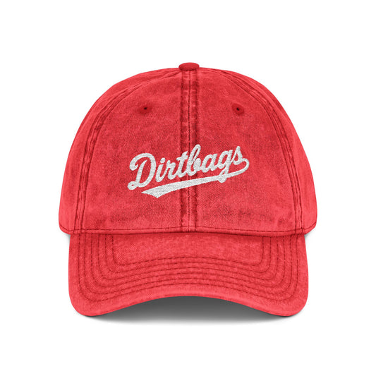 Vintage Cap (Embroidery) Hats Printify One size Red