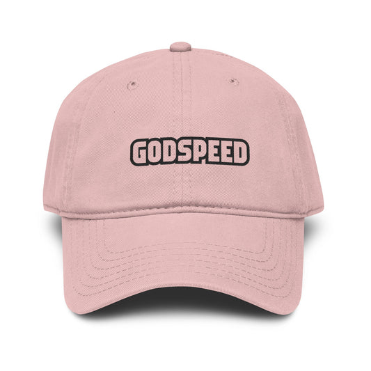 Godspeed Embroidered Baseball Cap — Washed Cotton Dad Hat Hats Printify One size Dusty Rose