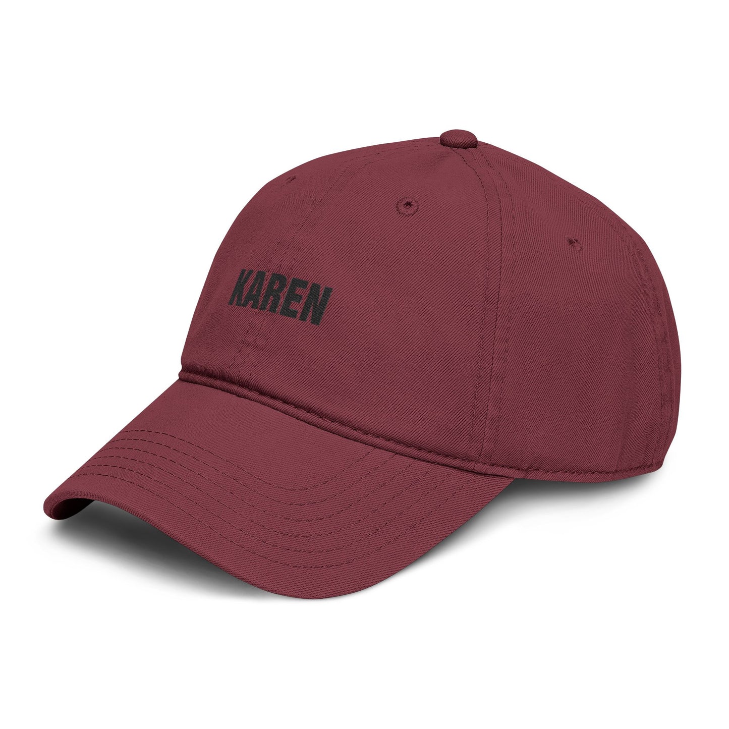 Karen Embroidered Washed Baseball Cap