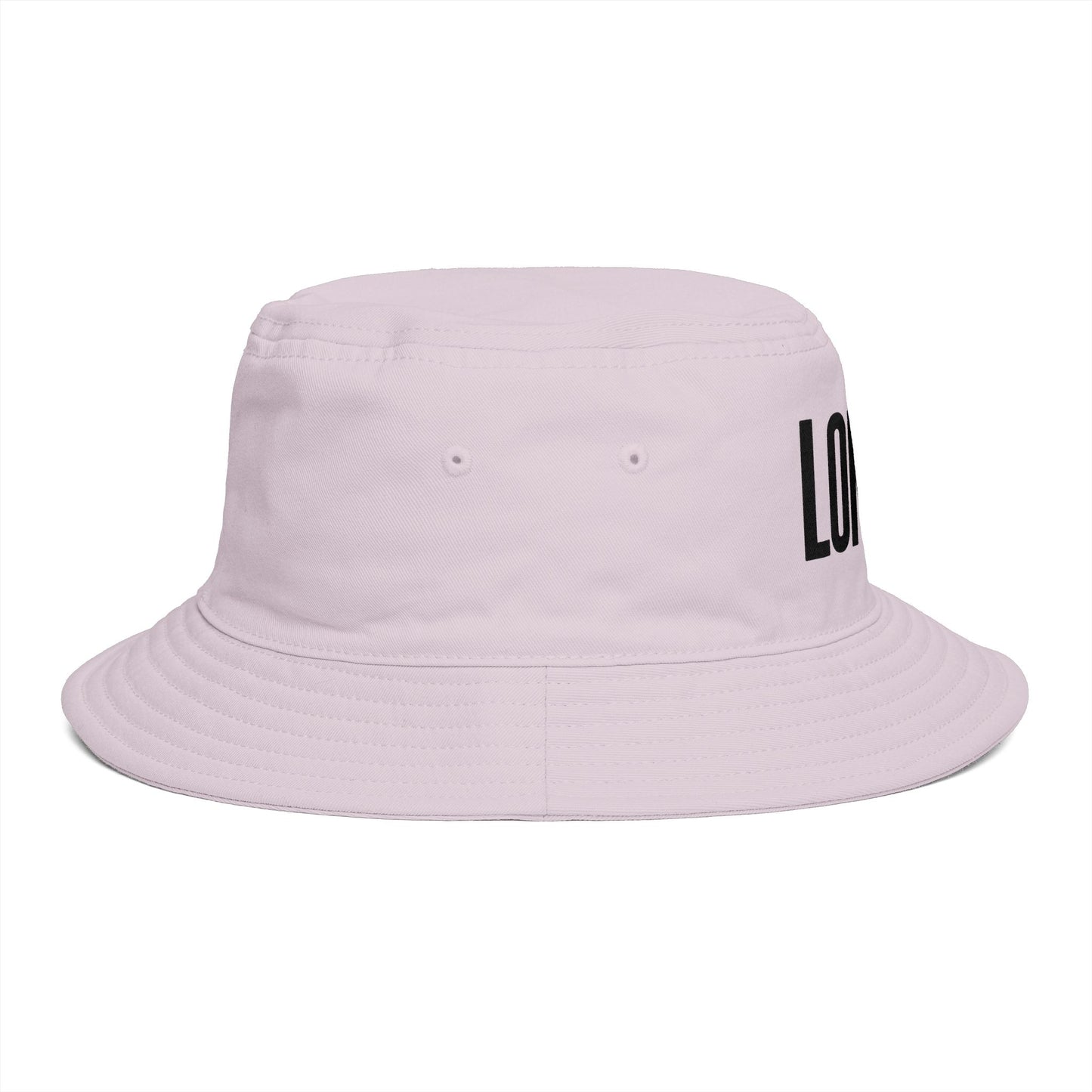 London Embroidered Bucket Hat — Minimal City Travel Sun Hat
