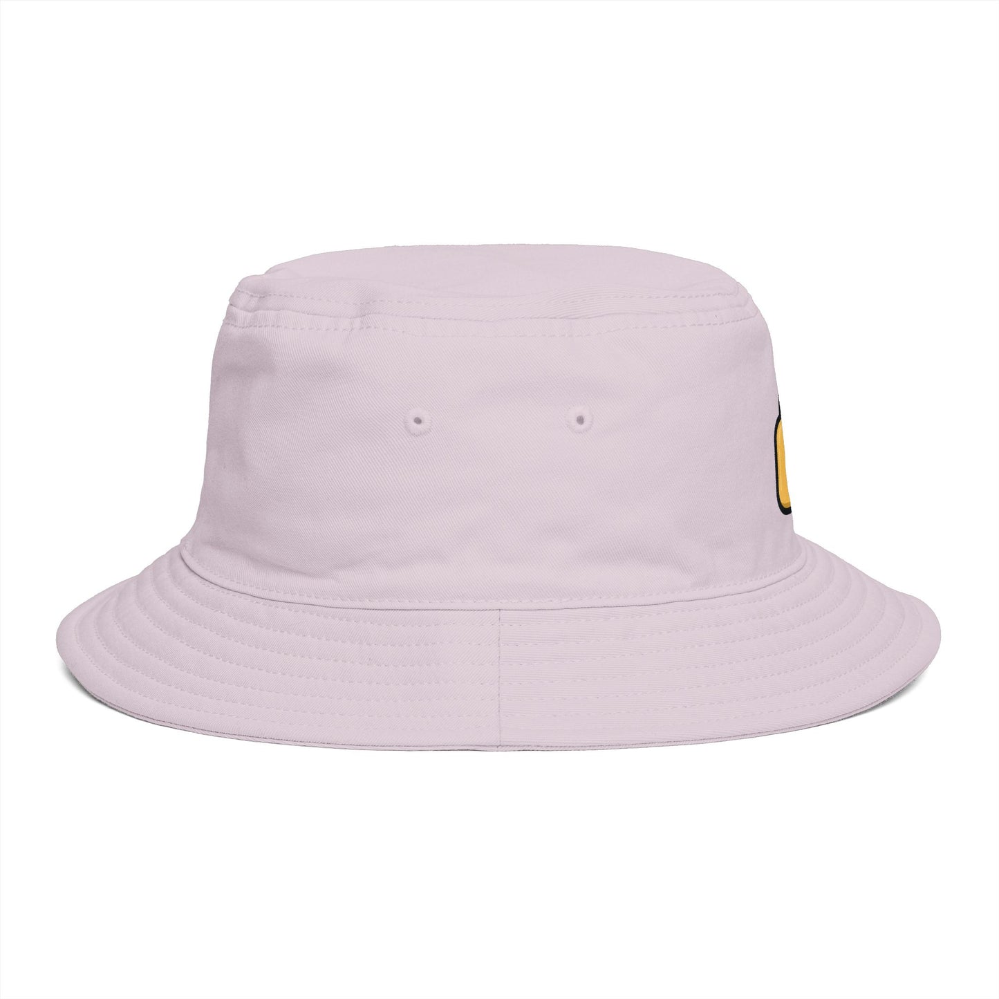 Lock Icon Bucket Hat — Minimal Brown Secure Padlock Embroidered Hat