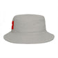 Swiss Cross Brown Bucket Hat — Alpine Flag Patch Sun Hat Hats Printify