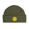 Sequin Tennis Ball Cuff Beanie - Sparkle Sports Knit Hat for Players & Fans Hats Printify One size Army