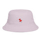 Red Pushpin Embroidered Bucket Hat - Minimal Casual Sun Hat Hats Printify One size Orchid