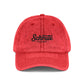 Vintage Embroidered Cap — "Schrute Farms" Retro Dad Hat Hats Printify One size Red
