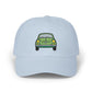 Vintage Green Beetle Dad Cap — Retro Car Baseball Hat Hats Printify Light Blue One size