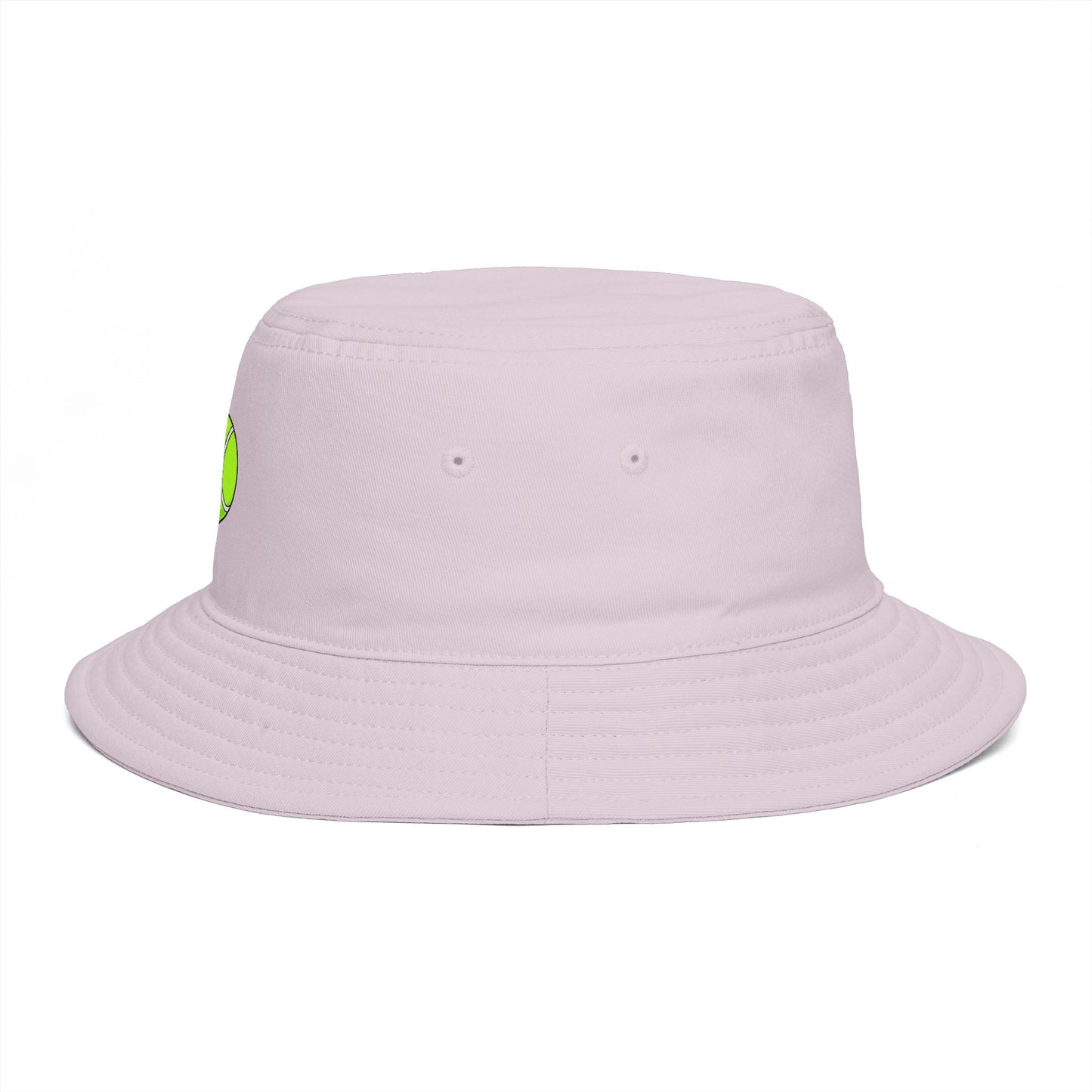 Tennis Ball Brown Bucket Hat — Retro Sport Casual Sun Hat