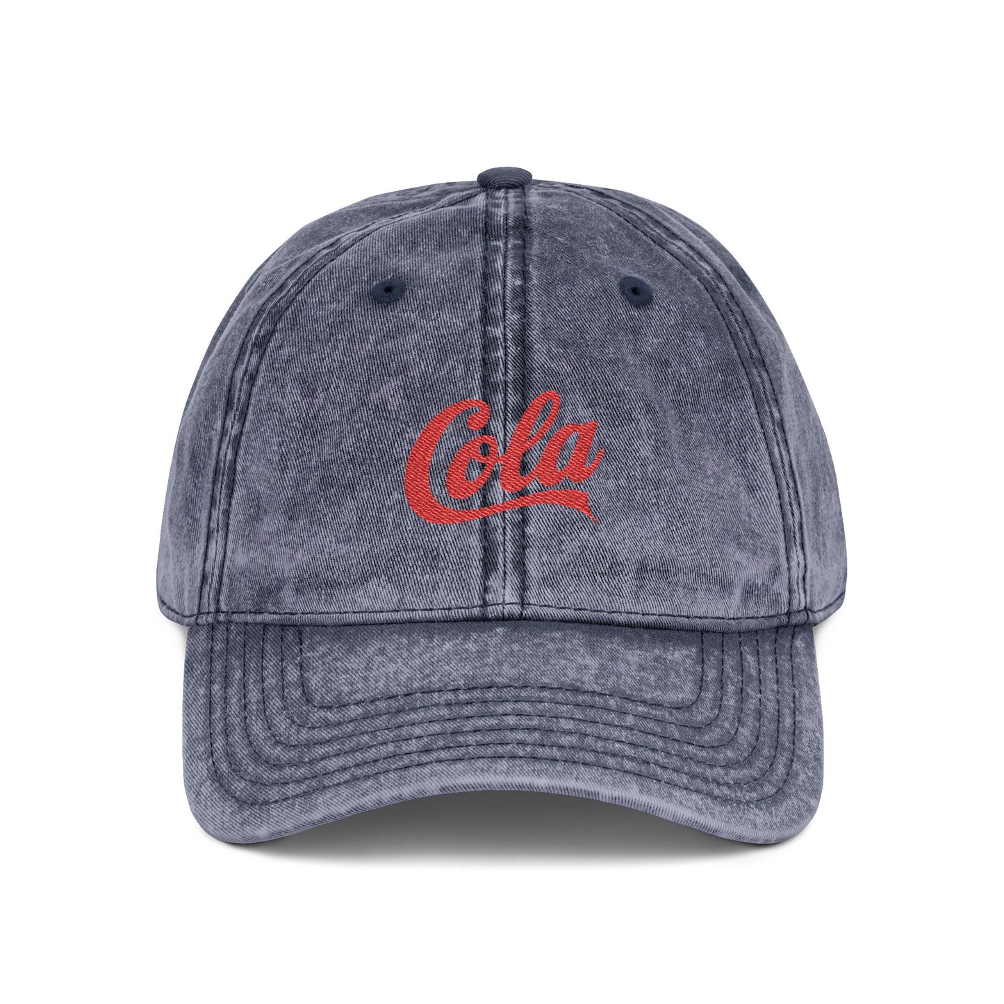 Vintage Cap (Embroidery) Hats Printify One size Navy