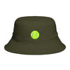 Tennis Ball Brown Bucket Hat — Retro Sport Casual Sun Hat Hats Printify One size Army