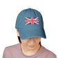 Union Jack Embroidered Denim Hat — British Flag Baseball Cap Hats Printify