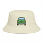 Bucket Hat — Retro Green Car Embroidered Bucket Hat Hats Printify