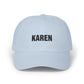 Karen Embroidered Dad Cap — Funny Personalized Name Baseball Hat Hats Printify Light Blue One size