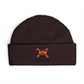 Cuff Beanie — 'No Kings' Streetwear Embroidered Beanie Hats Printify One size Plum
