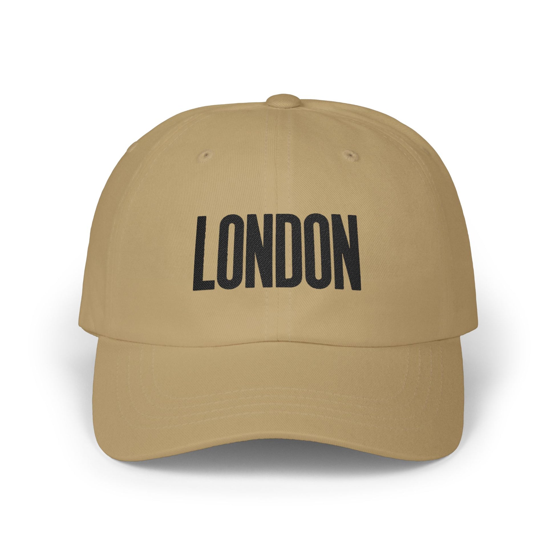 London Embroidered Dad Cap Hats Printify Khaki One size