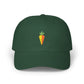 Carrot Embroidered Dad Cap — Minimal Vegetable Baseball Hat Hats Printify Spruce One size