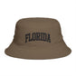 Florida Embroidered Bucket Hat — Retro Collegiate Sun Hat Hats Printify