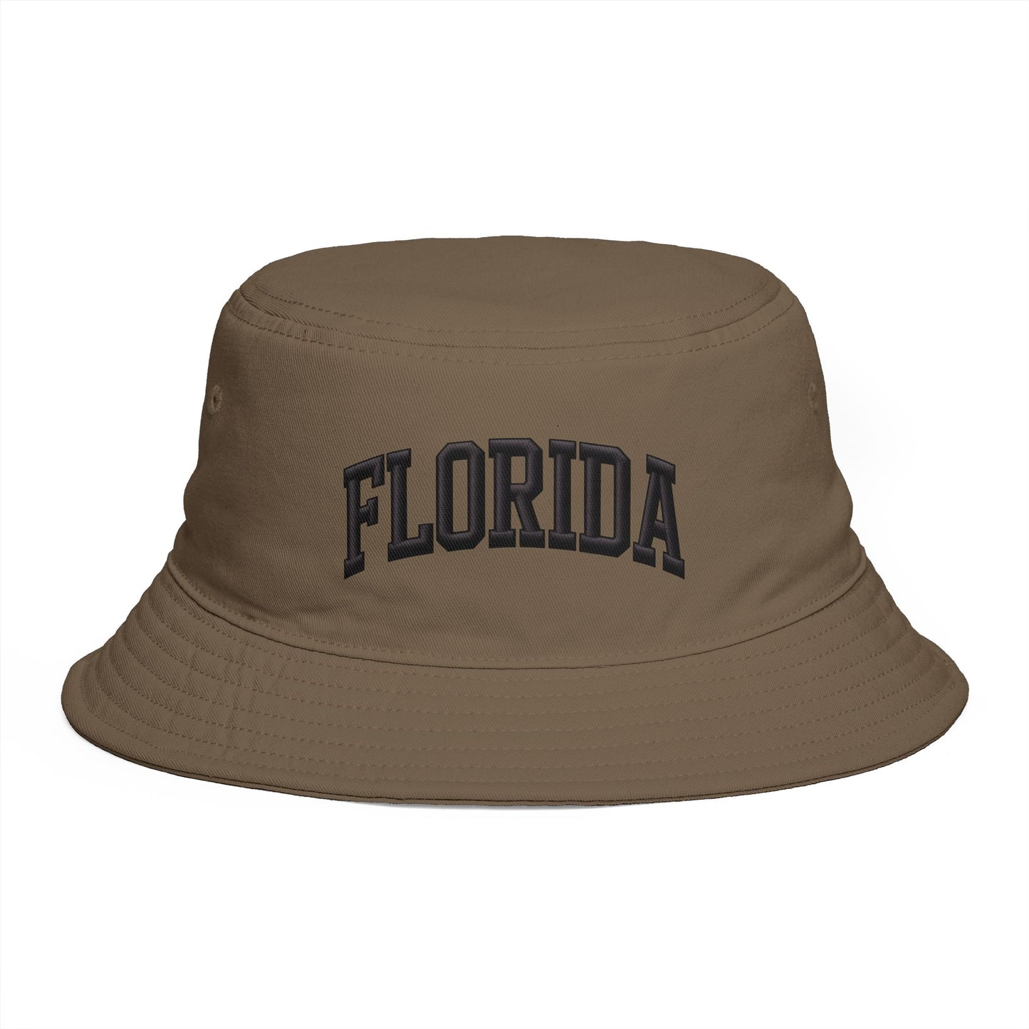 Florida Embroidered Bucket Hat — Retro Collegiate Sun Hat Hats Printify