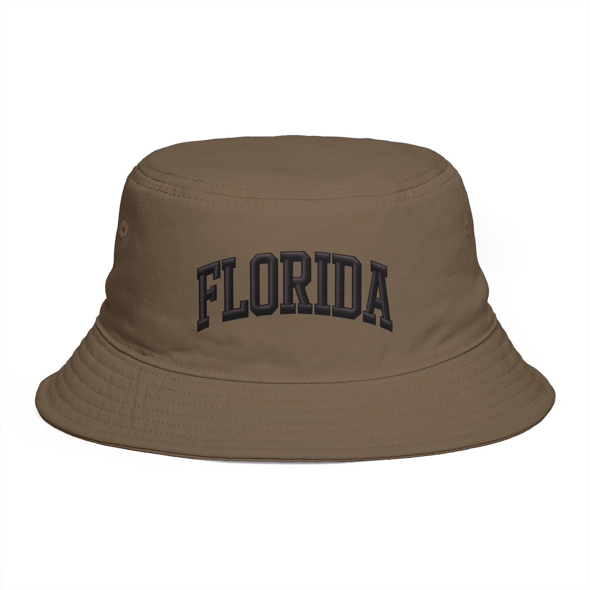 Florida Embroidered Bucket Hat — Retro Collegiate Sun Hat Hats Printify