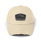 Explorer Wild Spirit Distressed Cap — Vintage Mountain Dad Hat Hats Printify Stone One size