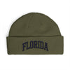 Florida Cuff Beanie - Embroidered Collegiate Knit Hat Hats Printify One size Army