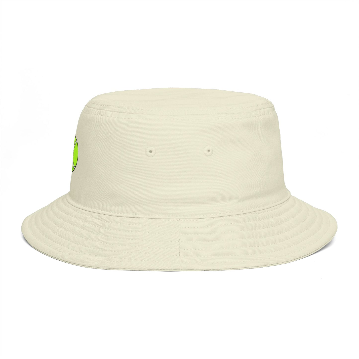 Tennis Ball Brown Bucket Hat — Retro Sport Casual Sun Hat