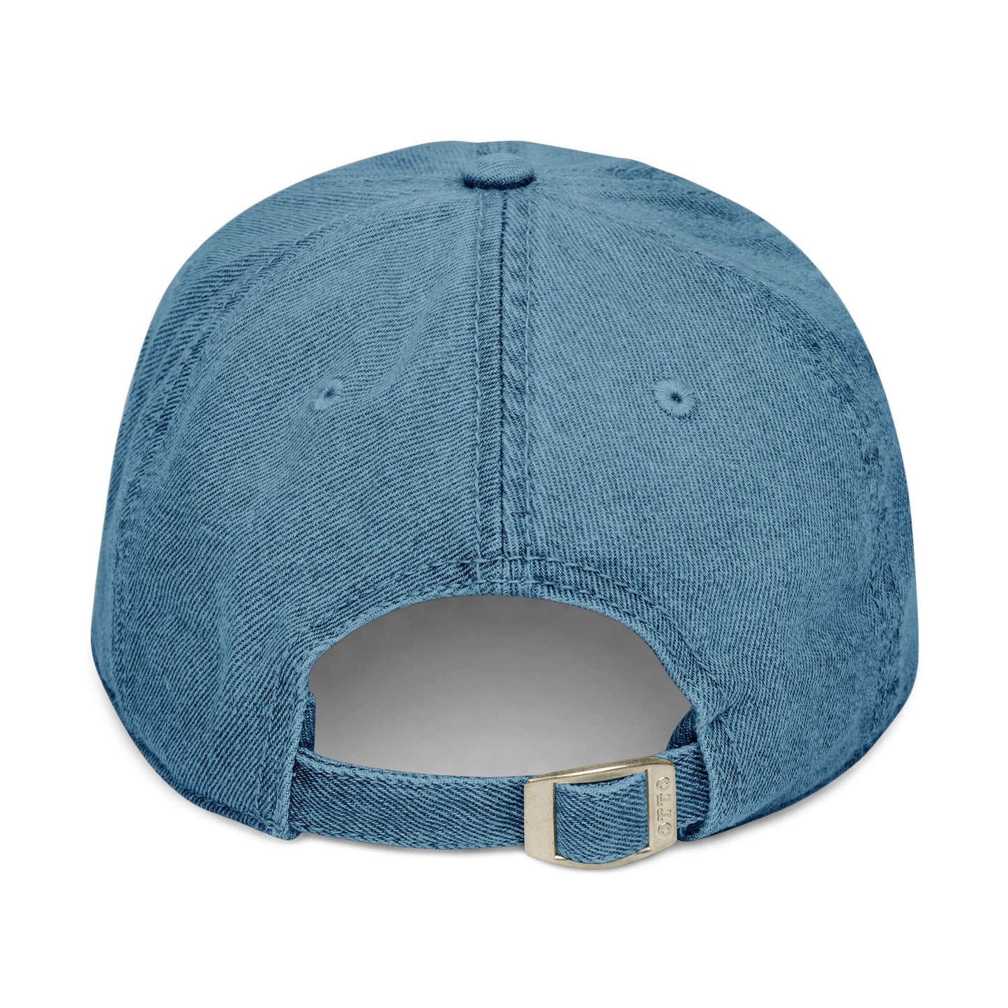 He's Golfing Denim Embroidered Hat — Casual Golf Cap for Him