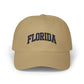 Florida Embroidered Dad Cap — Classic White Baseball Hat Hats Printify Khaki One size