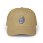 Grenade Embroidered Dad Cap — Military Inspired Retro Patch Hat Hats Printify Khaki One size