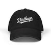 Dirtbags Embroidered Denim Hat – Vintage Script Baseball Cap Hats Printify One size Black