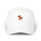 Embroidered Pushpin Dad Cap – Minimal Retro Office Hat Hats Printify White One size