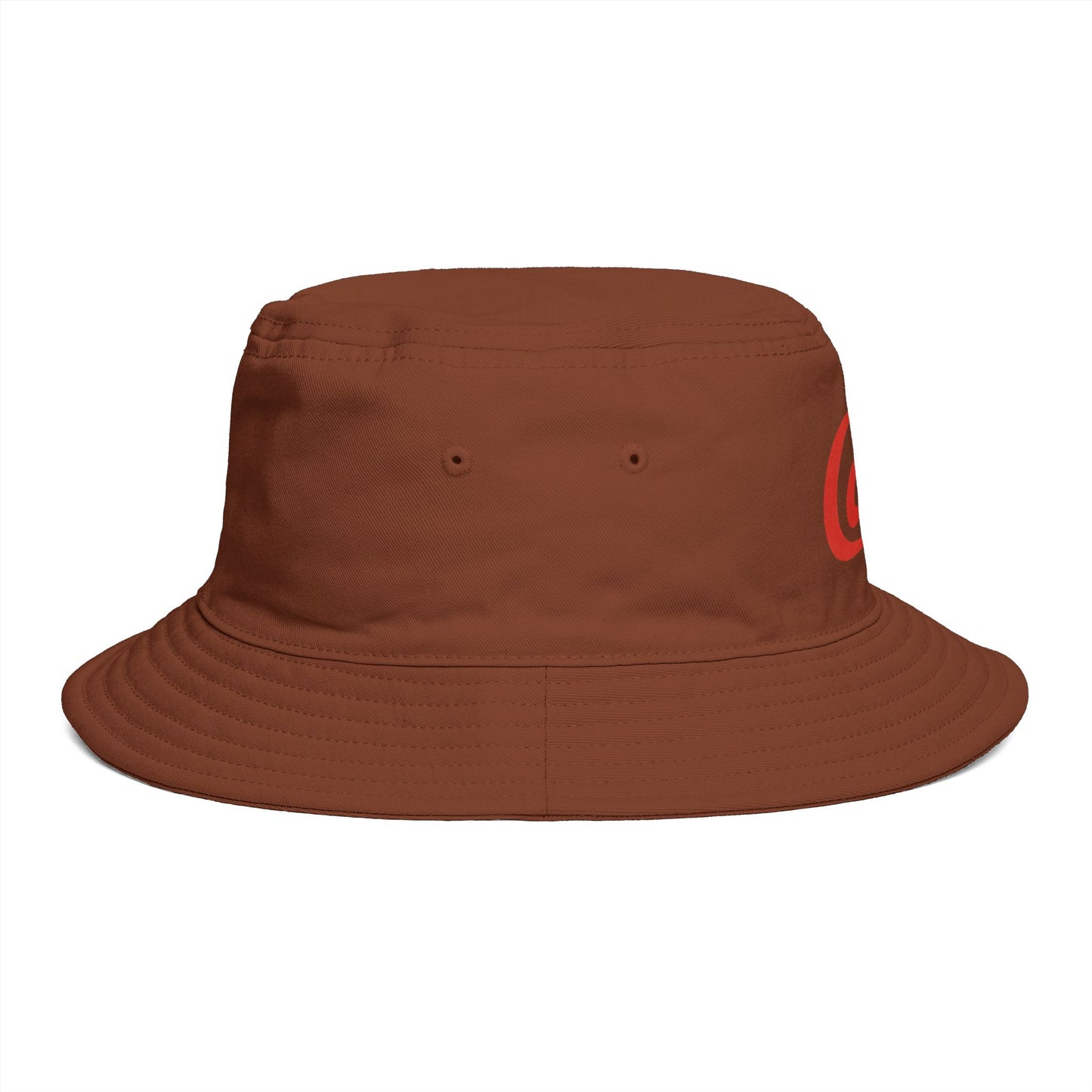 Cola Logo Brown Bucket Hat – Retro Soda-Inspired Summer Hat Hats Printify