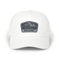 Explorer Wild Spirit Dad Cap — Embroidered Mountain Patch Baseball Hat Hats Printify