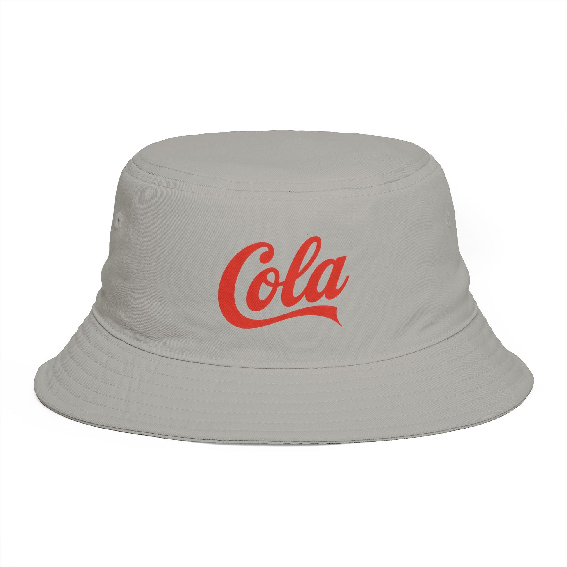 Cola Logo Brown Bucket Hat – Retro Soda-Inspired Summer Hat Hats Printify One size Storm