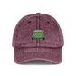 Embroidered Vintage Car Cap — Distressed Retro Baseball Hat Hats Printify One size Maroon