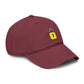 Embroidered Yellow Padlock Baseball Cap — Washed Cotton Dad Hat