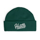 Hustle Cuff Beanie – Embroidered Knit Winter Hat Hats Printify