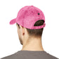 Red Vintage Embroidered Cross Cap - Washed Baseball Hat Hats Printify