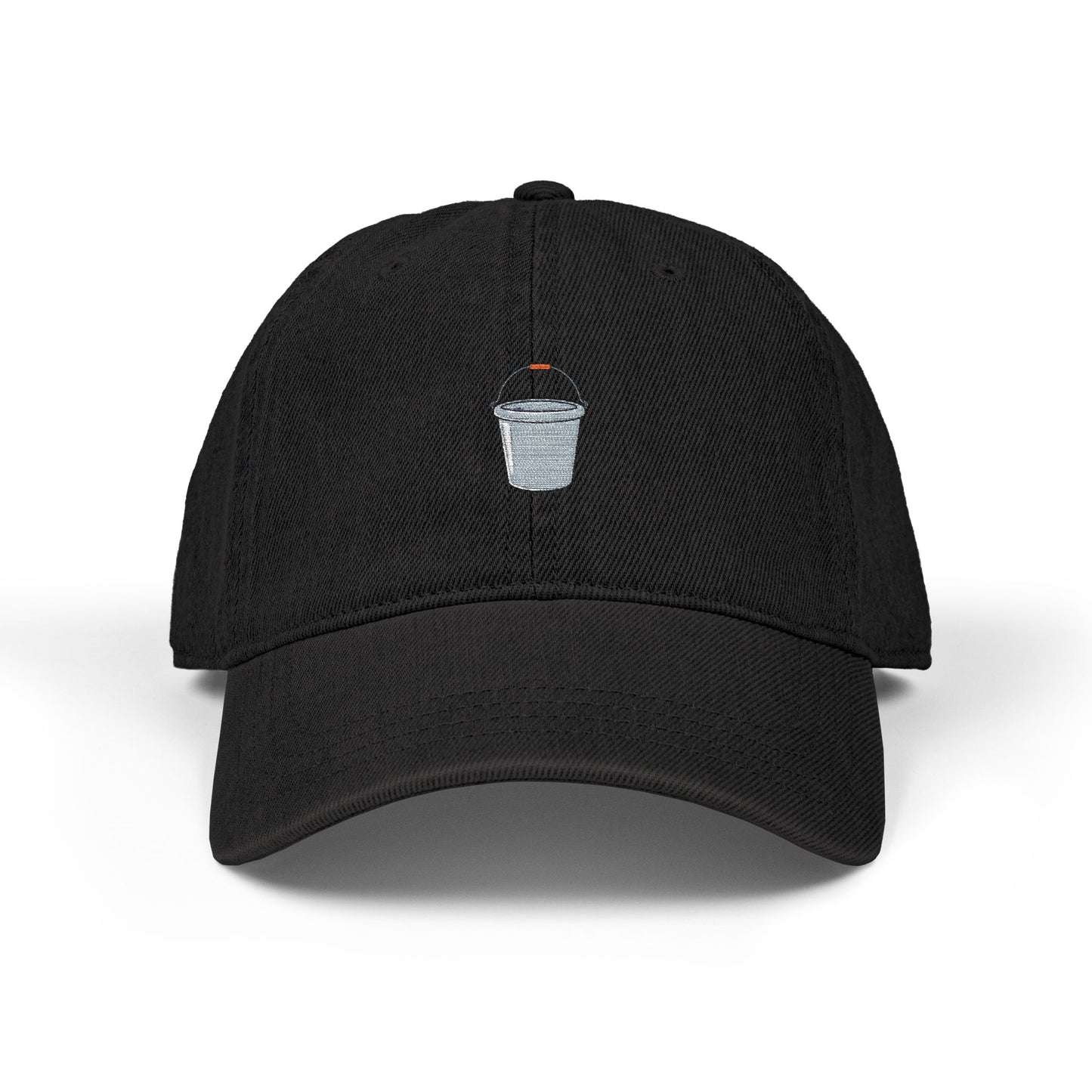 Embroidered Sparkling Ice Bucket Denim Hat — Novelty Barware Baseball Cap Hats Printify One size Black