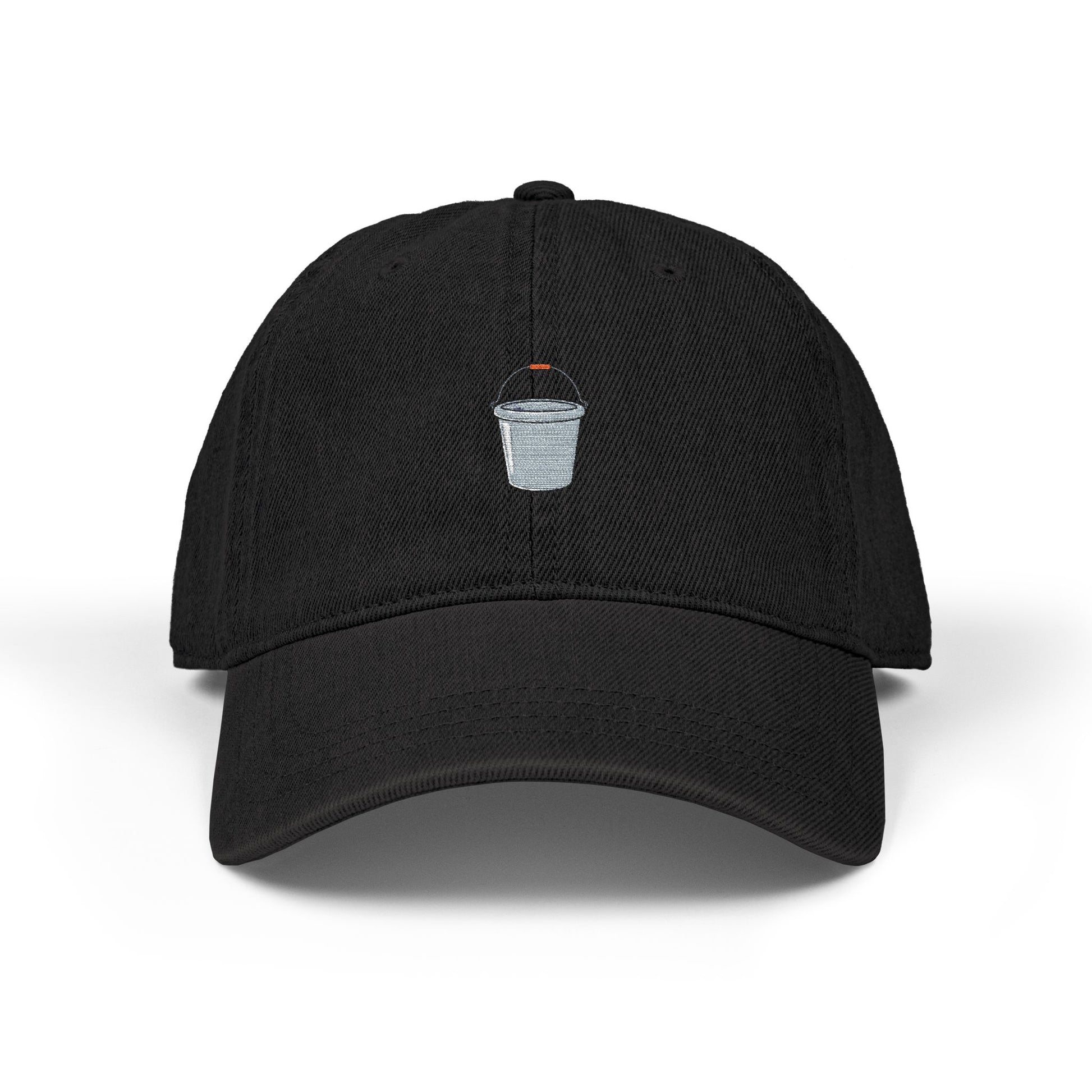 Embroidered Sparkling Ice Bucket Denim Hat — Novelty Barware Baseball Cap Hats Printify One size Black