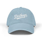 Dirtbags Embroidered Denim Hat – Vintage Script Baseball Cap Hats Printify One size Light Blue