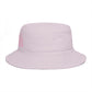 Chill Vibes Bucket Hat — Retro Pink Text Cotton Sun Hat Hats Printify