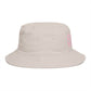 Chill Vibes Bucket Hat — Retro Pink Text Cotton Sun Hat