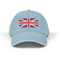 Union Jack Embroidered Denim Hat — British Flag Baseball Cap Hats Printify One size Light Blue