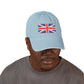Union Jack Embroidered Denim Hat — British Flag Baseball Cap Hats Printify