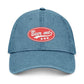 Denim Hat — Embroidered “Beer Me” Vintage Patch Cap