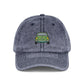 Embroidered Vintage Car Cap — Distressed Retro Baseball Hat Hats Printify One size Navy