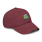 Vintage Green Car Embroidered Baseball Cap — Washed Cotton Dad Hat