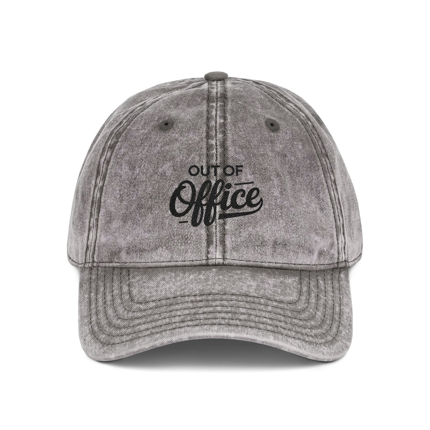 Vintage Cap (Embroidery) Hats Printify One size Charcoal Grey