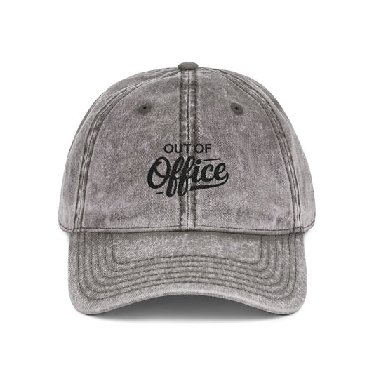 Vintage Cap (Embroidery) Hats Printify One size Charcoal Grey