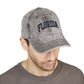 Florida Vintage Embroidered Cap - Washed Red Dad Hat Hats Printify